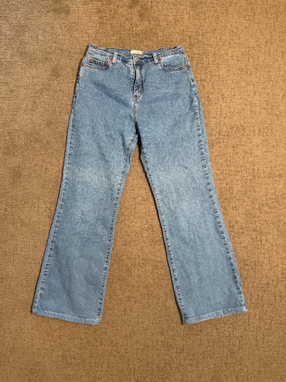 Levi's 512 Perfectly Slimming Womens Jeans 14M Medium Wash Blue Stretch Denim